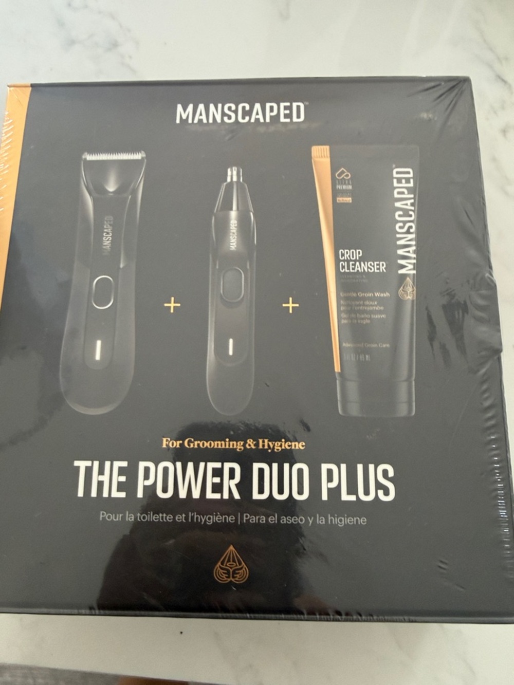 Manscaped The Power Duo Plus Grooming Kit – Black